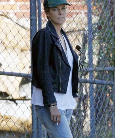 Charlize Theron Dark Places Leather Jacket for Womens