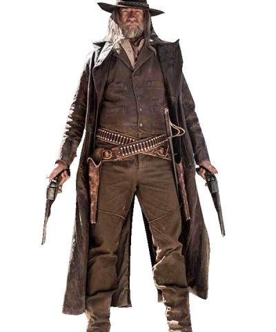 Graham McTavish Preacher Trench Leather Coat for Mens