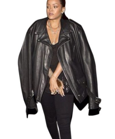 Rihanna Black Jacket