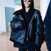 Rihanna Oversized Shearling Jacket