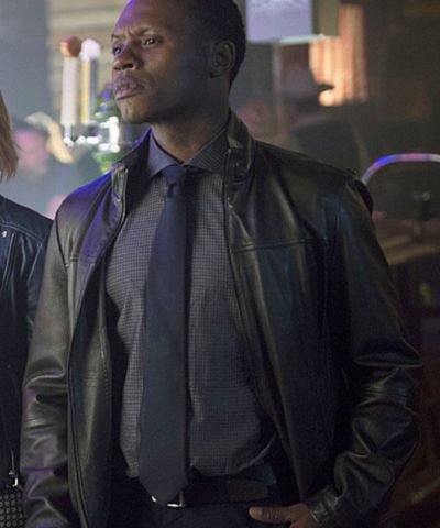 Brown Leather Jacket Worn by Malcolm Goodwin in Tv Series iZombie