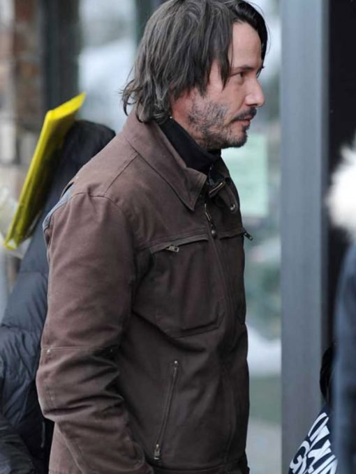 Keanu Reeves Brown Jacket for Mens