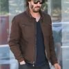 Keanu Reeves Motorcycle Brown Jacket