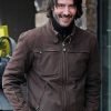 Keanu Reeves Brown Biker Jacket