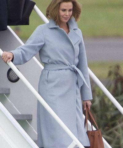 Charlize Theron Long Shot Coat