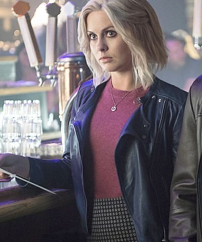 Blue Leather Rose McIver Jacket in Tv Series iZombie