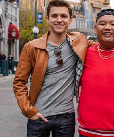 Tom Holland Tan Brown Leather Jacket