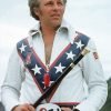 Evel Knievel White Biker Leather Jacket