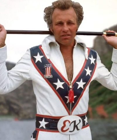 Evel Knievel Biker White Jacket