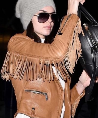 Kendall Jenner Brown Fringe Jacket