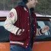 Javi Locke and Key Red and White Bomber Jacket