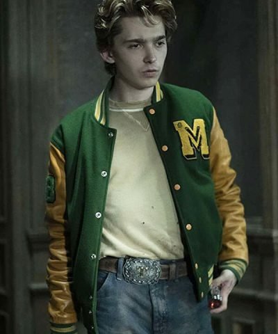 Scary Stories Tommy Milner Varsity Bomber Jacket