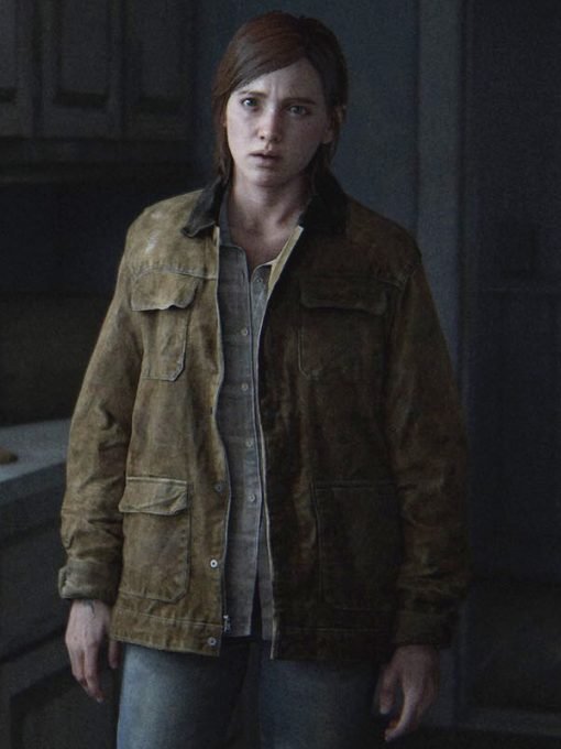 The Last of Us Ellie Brown Leather Jacket