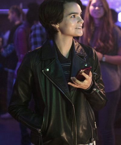 Brianna Hildebrand Trinkets Leather Jacket