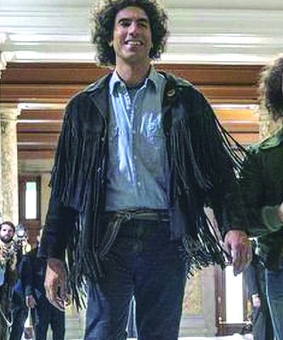 The Trial of the Chicago 7 Abbie Hoffman Fringe Jacket