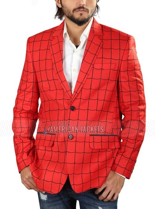 Tom Holland Spiderman Red Blazer Coat