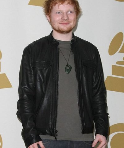 Ed Sheeran Black Leather Jacket