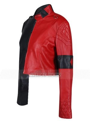 Suicide Squad 2 Harley Quinn Leather Jacket - Just American Jackets