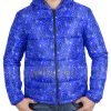 Blue Bandana Puffer Jacket