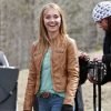 Amber Marshall Heartland Brown Leather Jacket