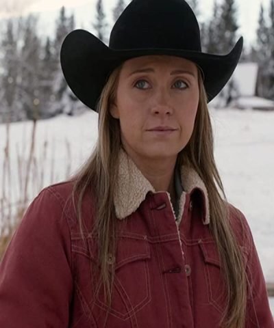 Heartland Season 14 Amy Fleming Red Sherpa Jacket