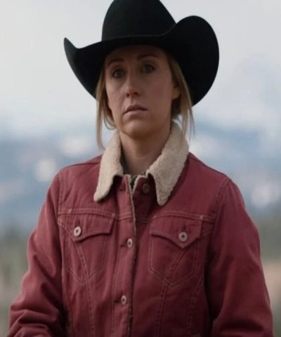 Amy Fleming Red Sherpa Jacket from Heartland