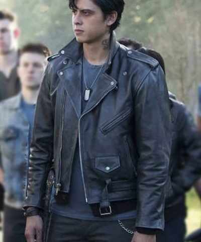 Jordan Connor Riverdale Sweet Pea Black Motorcycle Leather Jacket