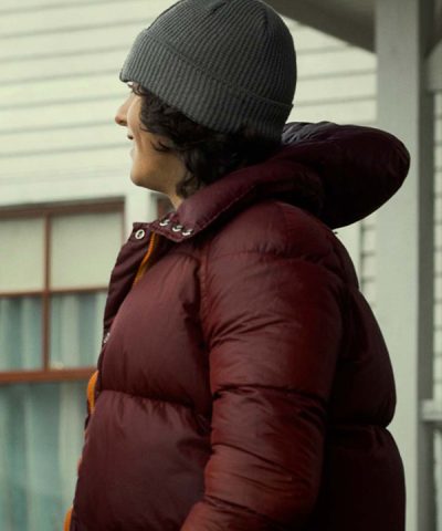 Superman and Lois Alex Garfin Maroon PufferJacket