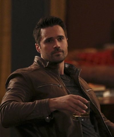 Brett Dalton Agents Of Shield Brown Leather Jacket