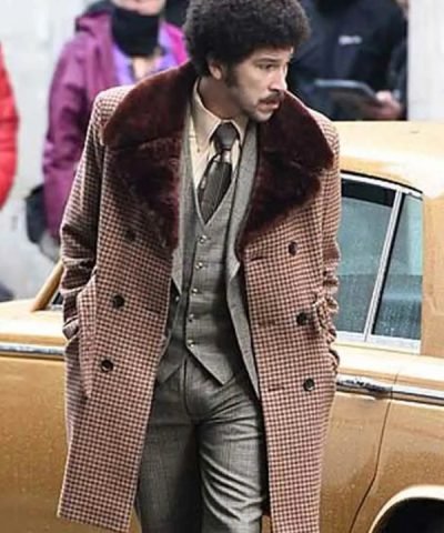 Cruella 2021 Joel Fry Plaid Shearling Coat