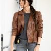 Midnight in the Switchgrass Megan Fox Brown Jacket