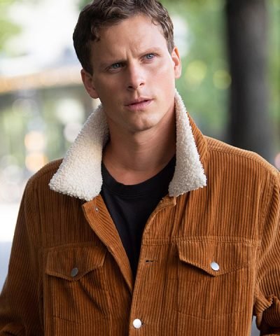 Young Wallander Kurt Wallander Brown Shearling Jacket