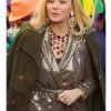 Filthy Rich Kim Cattrall Green Coat