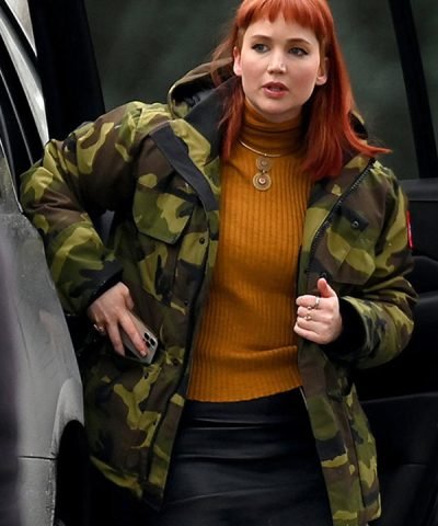 Don’t Look Up Jennifer Lawrence Camouflage Jacket