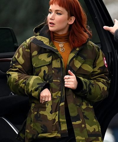 Don’t Look Up Jennifer Lawrence Camouflage Jacket