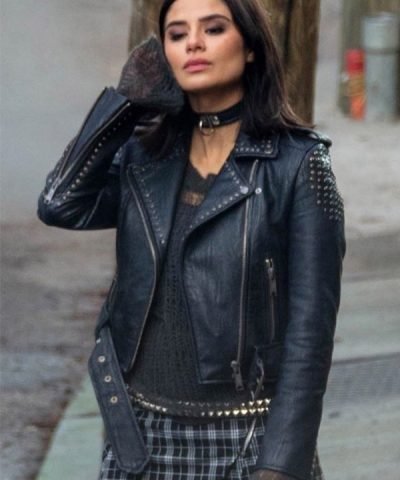 Doom Patrol Season 01 Crazy Jane Black Studded Leather Jacket