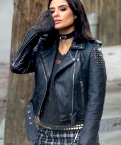 Doom Patrol Season 01 Crazy Jane Black Studded Leather Jacket