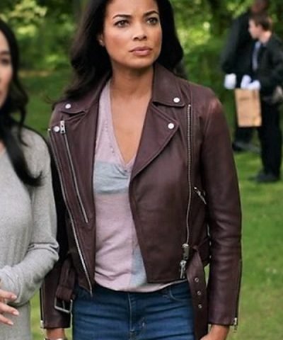 Redemption in Cherry Springs Melanie Abrams Brown Biker Jacket