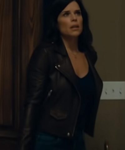 Scream Neve Campbell Black Leather Jacket