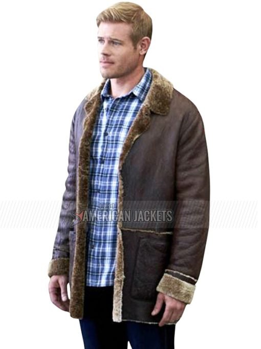 Nostalgic Christmas Trevor Donovan Brown Leather Jacket