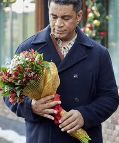 Harry Lennix A Christmas Together with You Frank Wool Coat