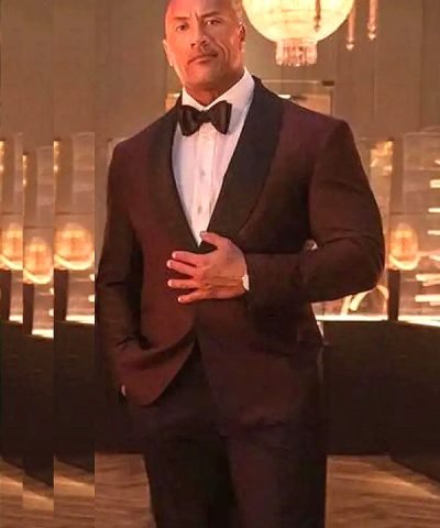 Dwayne Johnson Red Notice Maroon Blazer