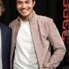 Henry Golding Snake Eyes 2021 Movie Premiere Event Leather Jacket