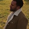 O-T Fagbenle Black Widow Mason Brown Shearling Jacket