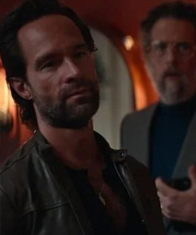 Savvas True Story Chris Diamantopoulos Black Leather Jacket