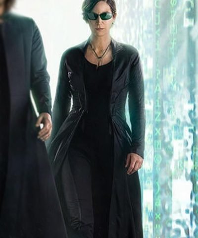 Trinity The Matrix Resurrections Carrie Anne Moss Trench Coat