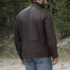 Alex Brock FBI International 2021 Anthony Leather Brown Jacket