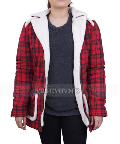 Deadpool Ryan Reynolds Red Jacket for Women