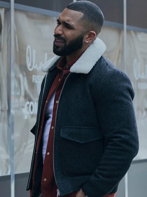 Ian Walker Harlem 2021 Tyler Lepley Shearling Jacket