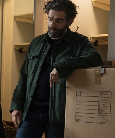 Jonathan Scenes from a Marriage Oscar Isaac Green Jacket